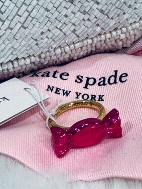 Kate Spade Candy ring woman’s fashion statement novelty fun summer NWT Sz 8